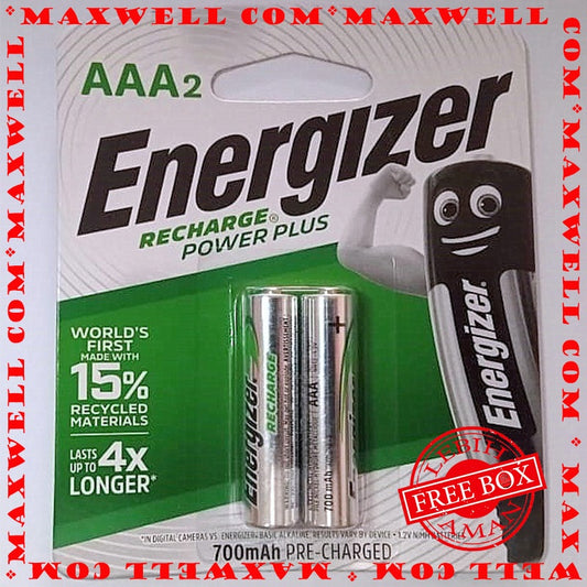 Pekanbaru Energizer Recharge Power Plus Aaa2 700Mah Batteries