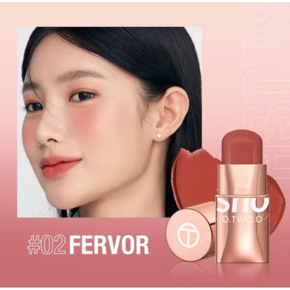 Pekanbaru O.Two.O Makeup Blush Stick Hydrating Glossy Lip & Cheek 6 Colors Beauty Cosmetics