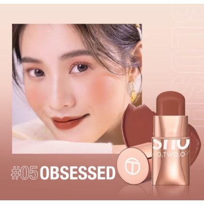 Pekanbaru O.Two.O Makeup Blush Stick Hydrating Glossy Lip & Cheek 6 Colors Beauty Cosmetics