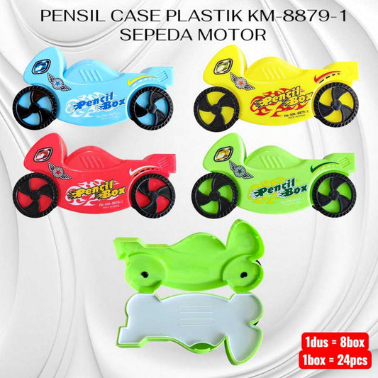 Pekanbaru Penil Kase Plastik Km-8879-1 Sepeda Motor/ Tempat Pensil Model Sepeda Motor