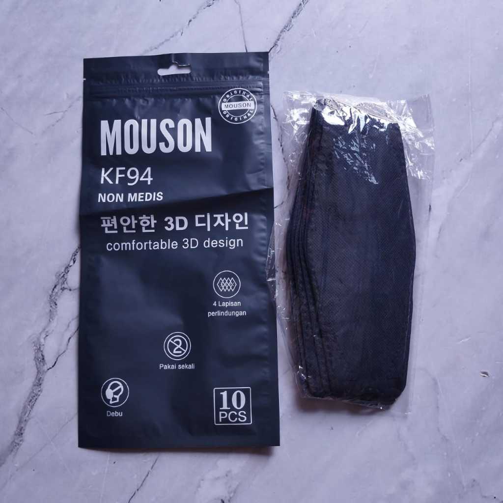 Masker KF94 1 Pak  Isi 10 pcs Masker Earloop Disposable Face Mask Masker Kesehatan Korea