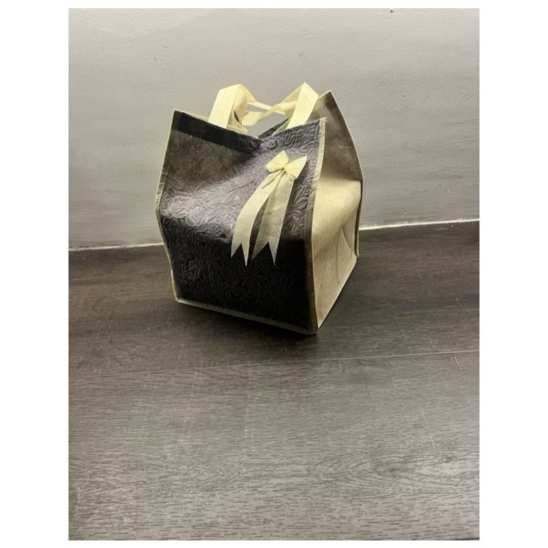 HR-GOODIEBAG TAS HAJATAN MOTIF PITA 22x22 CM TINGGI 28 CM Kotak Nasi Besekan Pesta Hadiah Rice Box