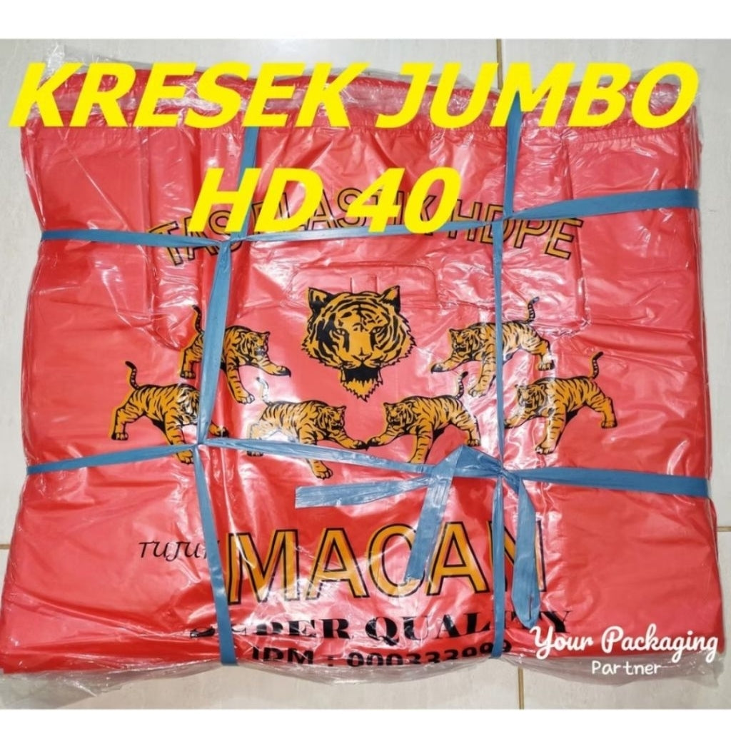 Pekanbaru Kresek Jumbo 40Cm / Hd40 Kantong Plastik Hd Sampah Besar / Laundry Bag