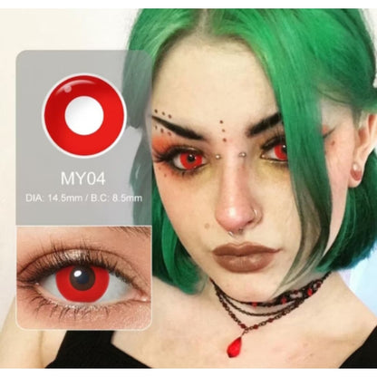 Pekanbaru Softlens Cosplay, Koleksi Lensa Seni Gotik, Diameter: 14.50Mm Anime Hantu