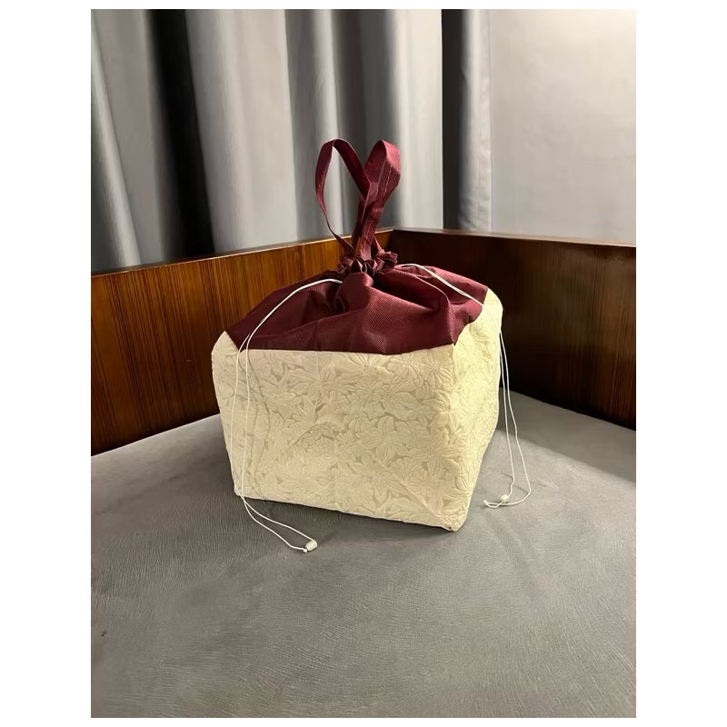 HR-Tas Hajatan EMBOS SERUT 22x22 Tinggi 30 cm Nasi Kotak Tempat Belanja Goodie Bag Rice Box