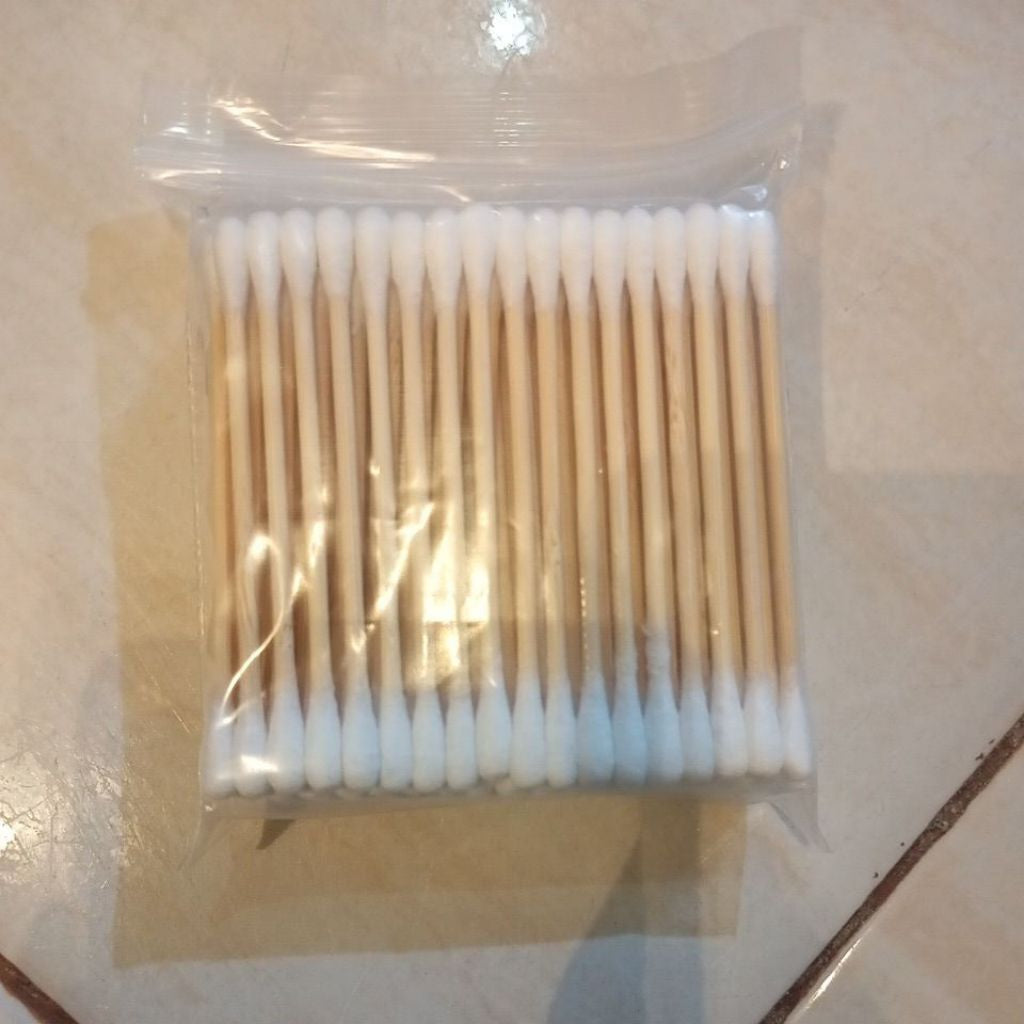 Pekanbaru (100 Pcs) Cotton Buds Bambu / Cotton Swab Bamboo / Cotton Bud Kayu