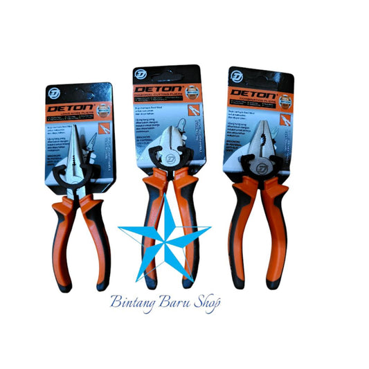 Pekanbaru Tang Deton Berkualitas 6 Inch / Tang Kombinasi Tang Runcing Tang Potong