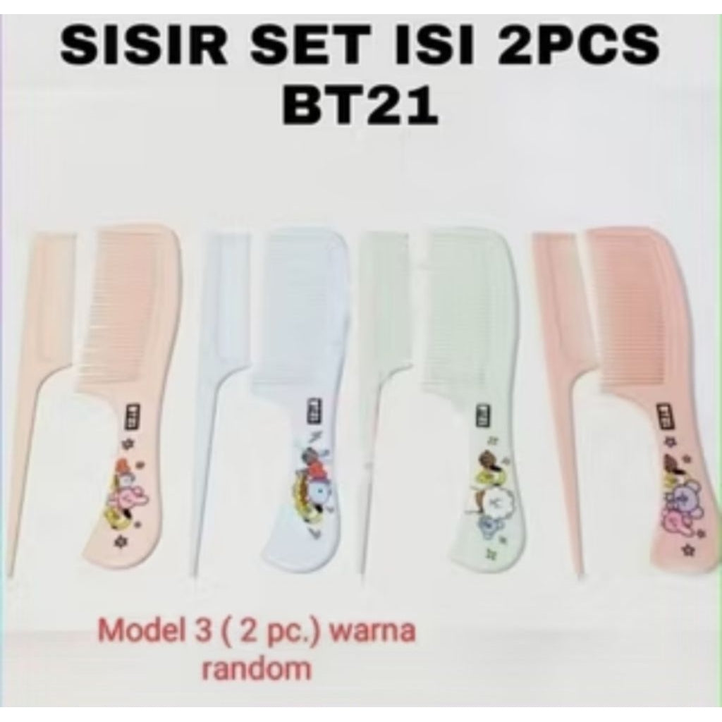 Pekanbaru sisir rambut motif kartun