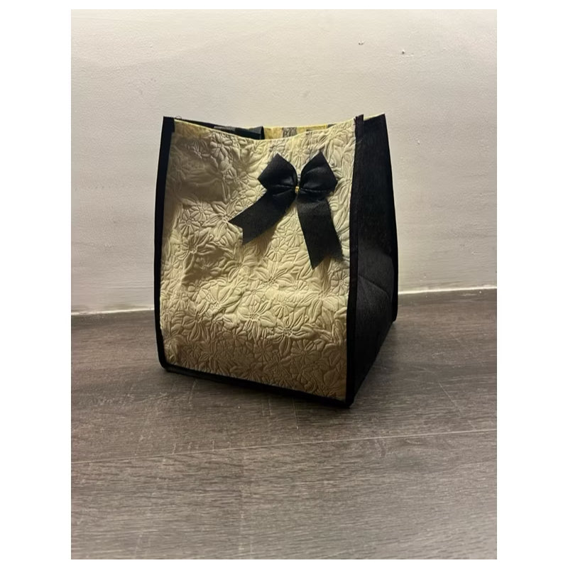 HR-GOODIEBAG TAS HAJATAN MOTIF PITA 22x22 CM TINGGI 28 CM Kotak Nasi Besekan Pesta Hadiah Rice Box