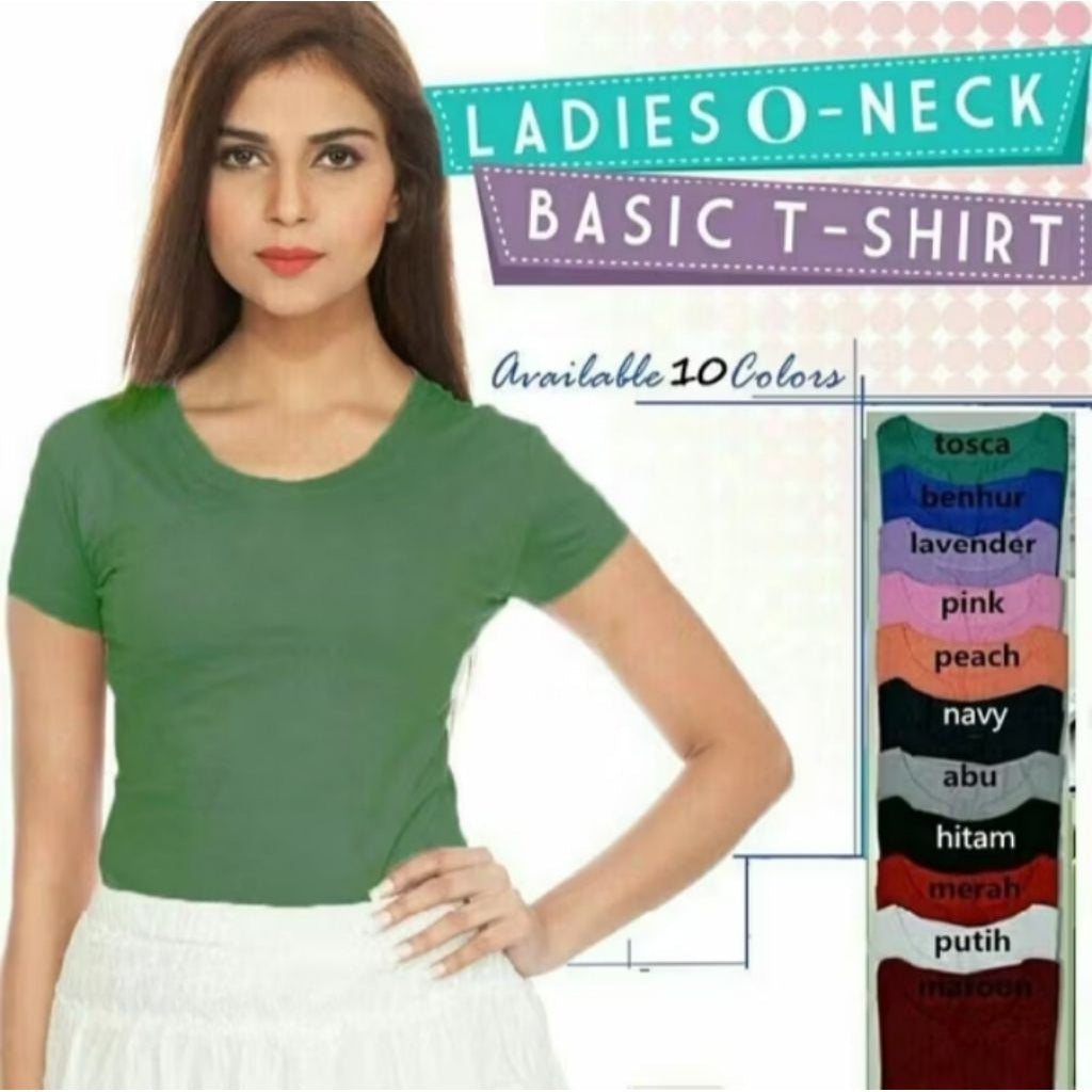 Pekanbaru Baju kaos wanita Oneck