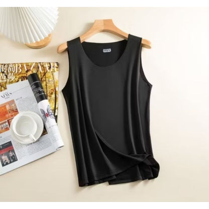 Pekanbaru Tanktop wanita ice silk tipis nyaman dingin tanpa lengan