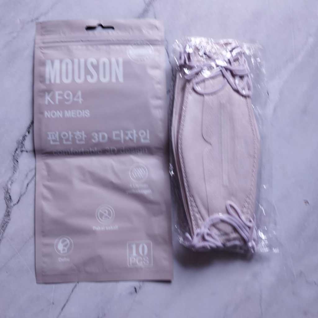 Masker KF94 1 Pak  Isi 10 pcs Masker Earloop Disposable Face Mask Masker Kesehatan Korea
