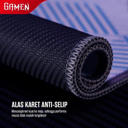 Pekanbaru Gamen Gp-S Mousepad Gaming Anti Slip 22X18 Cm With Soft Surface Tahan Aus Original