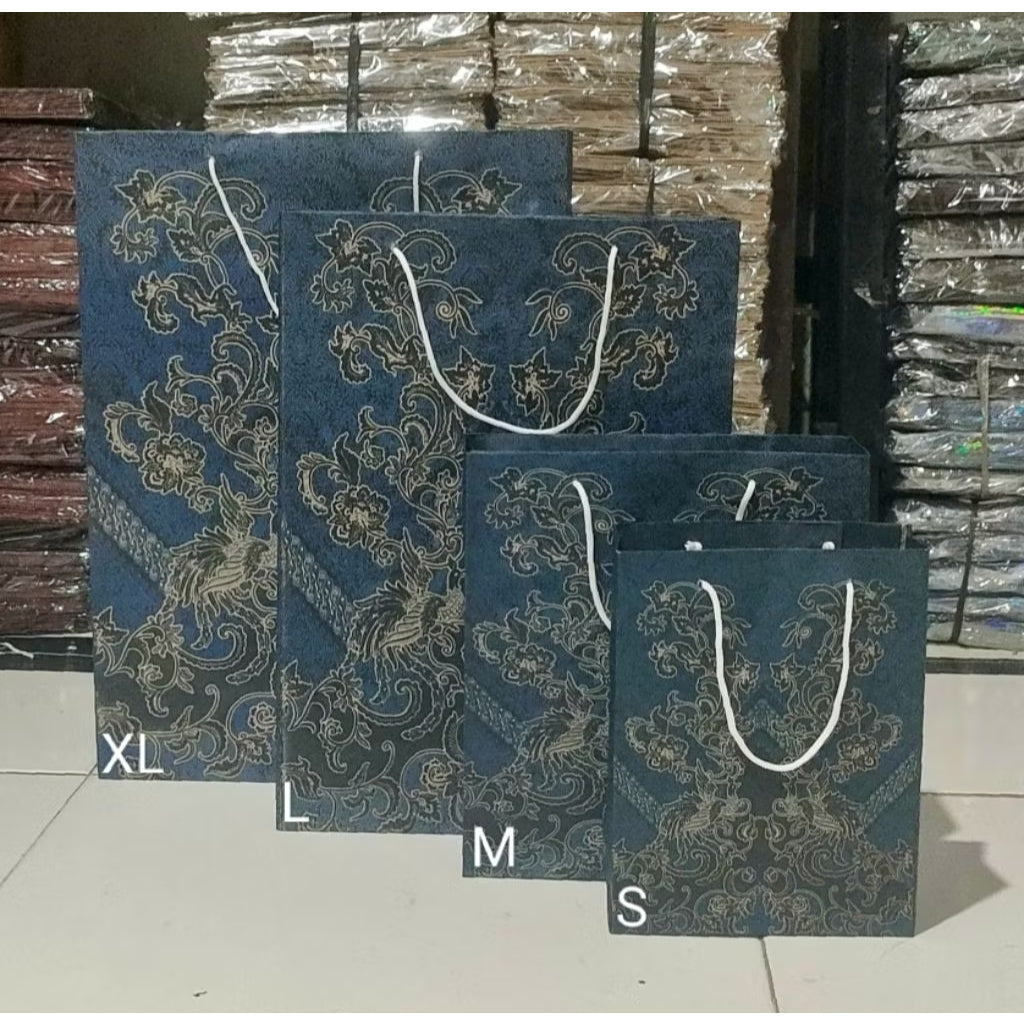 Paperbag Batik Paper Bag Coklat Banci Ukuran Kecil Sedang Besar Souvenir Ulang Tahun