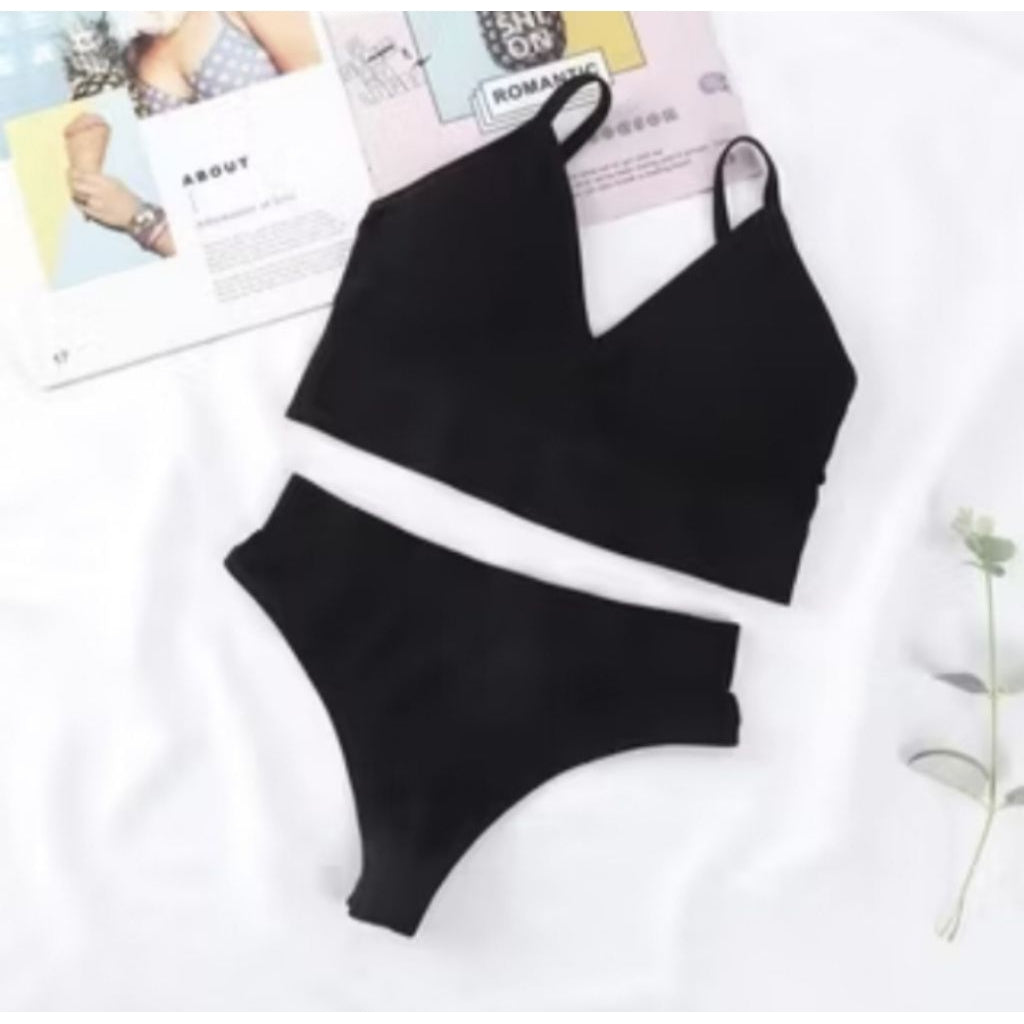 Pekanbaru Pakaian Wanita Sport Bra Set