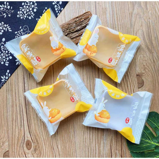 Pekanbaru Plastik Mooncake / Kue Bulan Non-Seal Motif Happy Mid Autumn Festival Berbagai Ukuran Per Pack