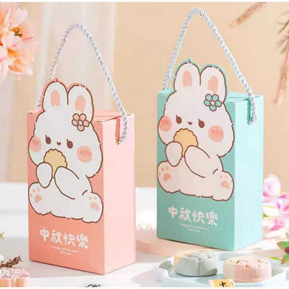 Pekanbaru Mooncake Hampers Box/ Kotak Kue Bulan Handle Tali Isi 2