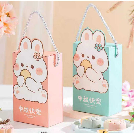Pekanbaru Mooncake Hampers Box/ Kotak Kue Bulan Handle Tali Isi 2