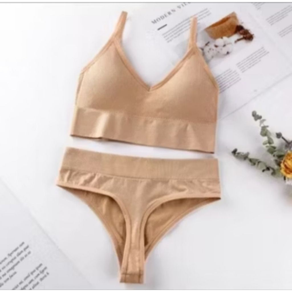 Pekanbaru Pakaian Wanita Sport Bra Set