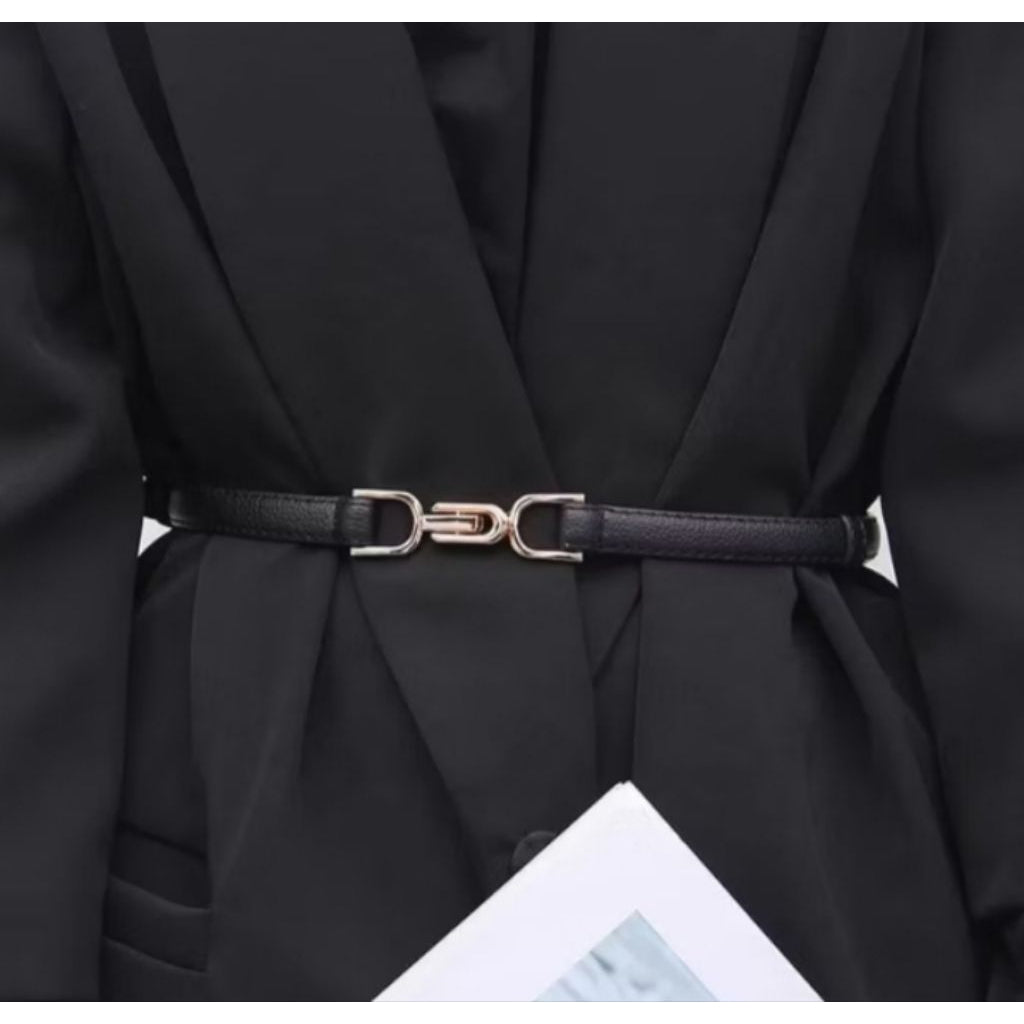 Pekanbaru Ikat Pinggang Gesper Belt Kecil Wanita Bahan Kulit Pu / Tali Pinggang Wanita / Gesper