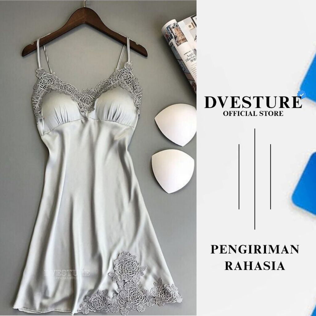 Pekanbaru Lingerie Dress Set D-03 Plus Busa Dada Baju Tidur Dinas Wanita Dewasa