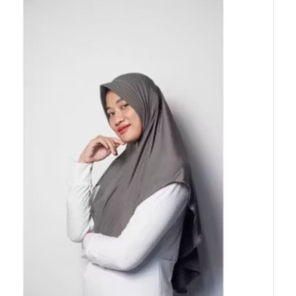 Pekanbaru jilbab bergo Raisa hijab instant jersey / hijab sport pet Antern