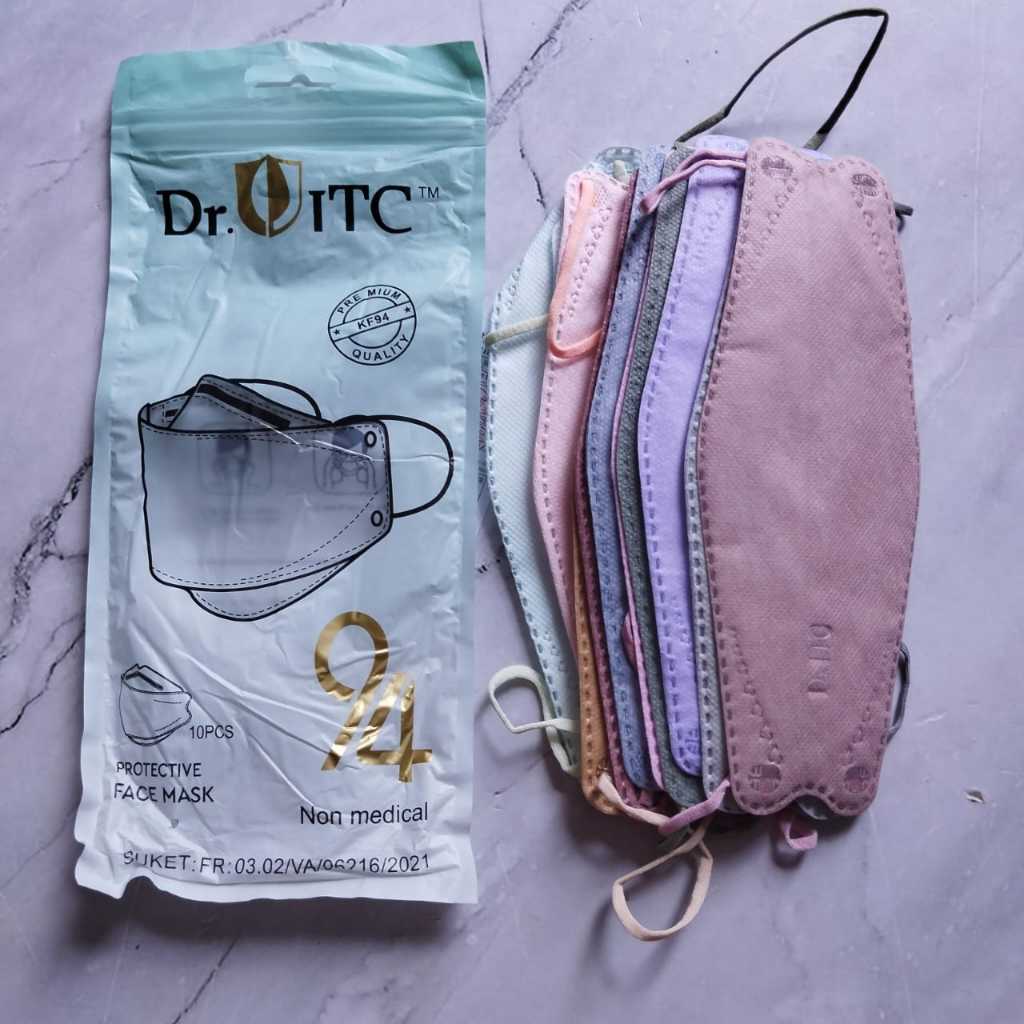 Masker KF94 1 Pak  Isi 10 pcs Masker Earloop Disposable Face Mask Masker Kesehatan Korea