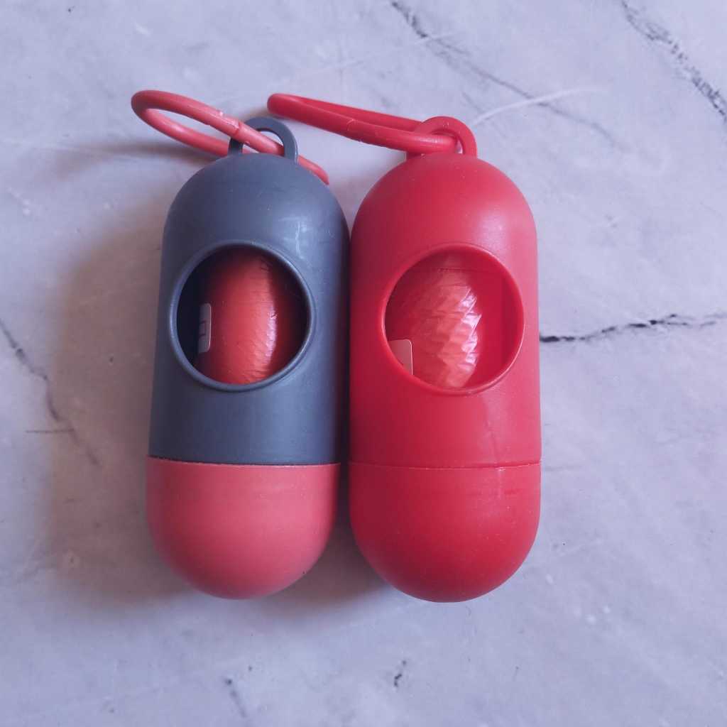 HR -TEMPAT PLASTIK Poop Bag Model Oval Tempat Kresek Kantong Plastik Sampah Mini Kecil Kotoran Hewan Anjing Kucing Bekas Popok Diapers