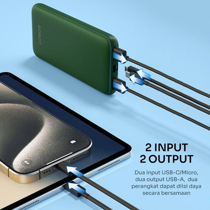 Pekanbaru Power Bank 5000-10000Mah Robot With Official Warranty Rt07 Rt11 Rt12 Rt180S Rt190S