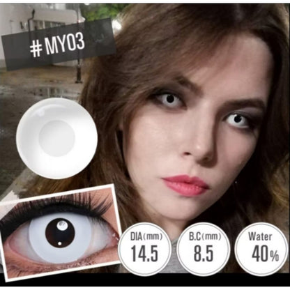 Pekanbaru Softlens Cosplay, Koleksi Lensa Seni Gotik, Diameter: 14.50Mm Anime Hantu