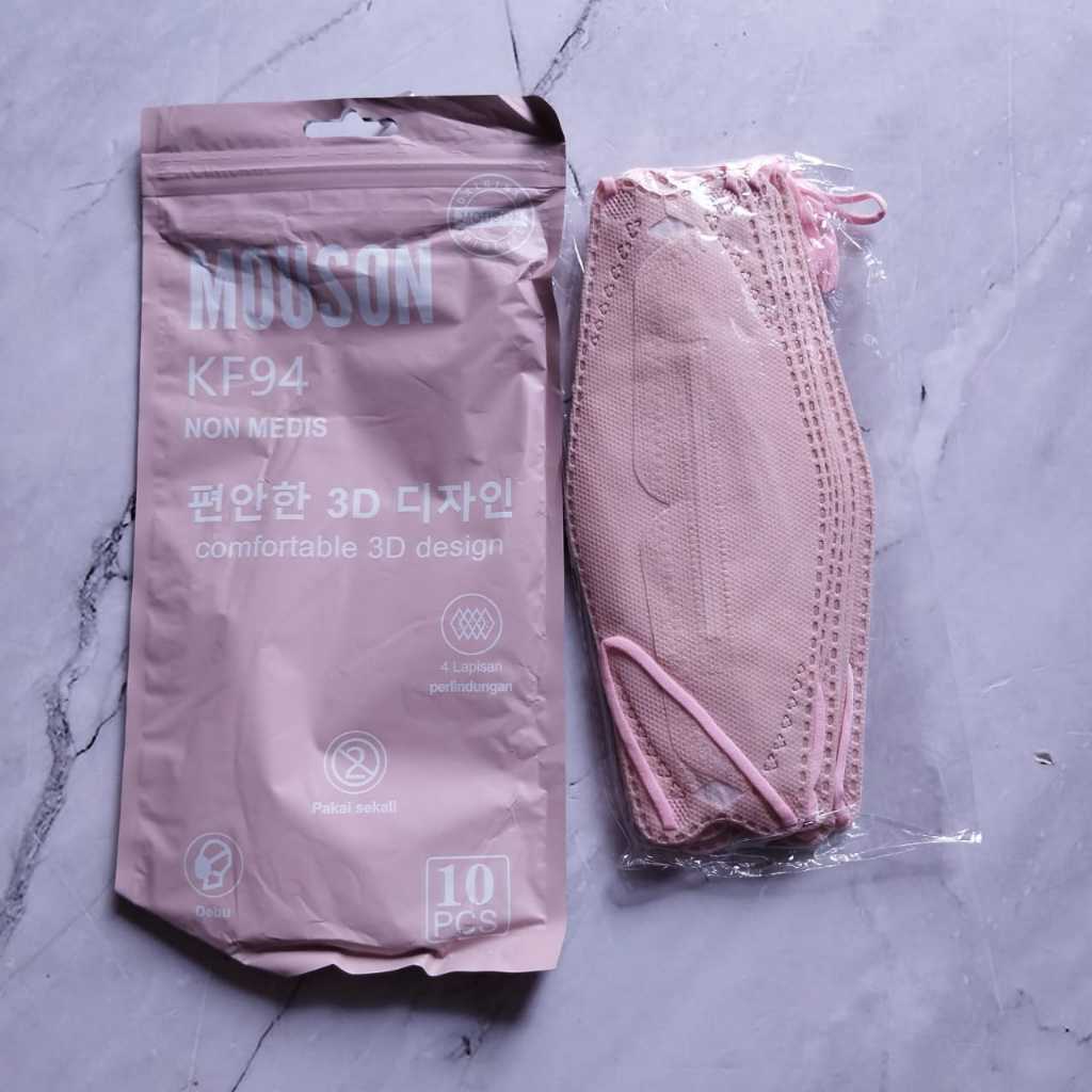 Masker KF94 1 Pak  Isi 10 pcs Masker Earloop Disposable Face Mask Masker Kesehatan Korea