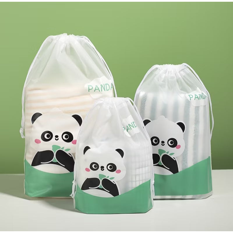 HR-[POUCH SERUT] Travel Pouch Organizer Bag Tas Serut Tempat Penyimpanan Alat Make Up Mandi Waterproof