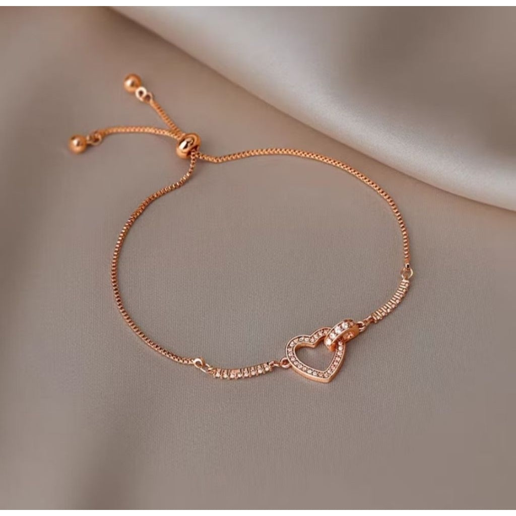 Pekanbaru Gelang Bracelets Fashion Swan Cuff Bracelet With Zircon Women Animal Bird