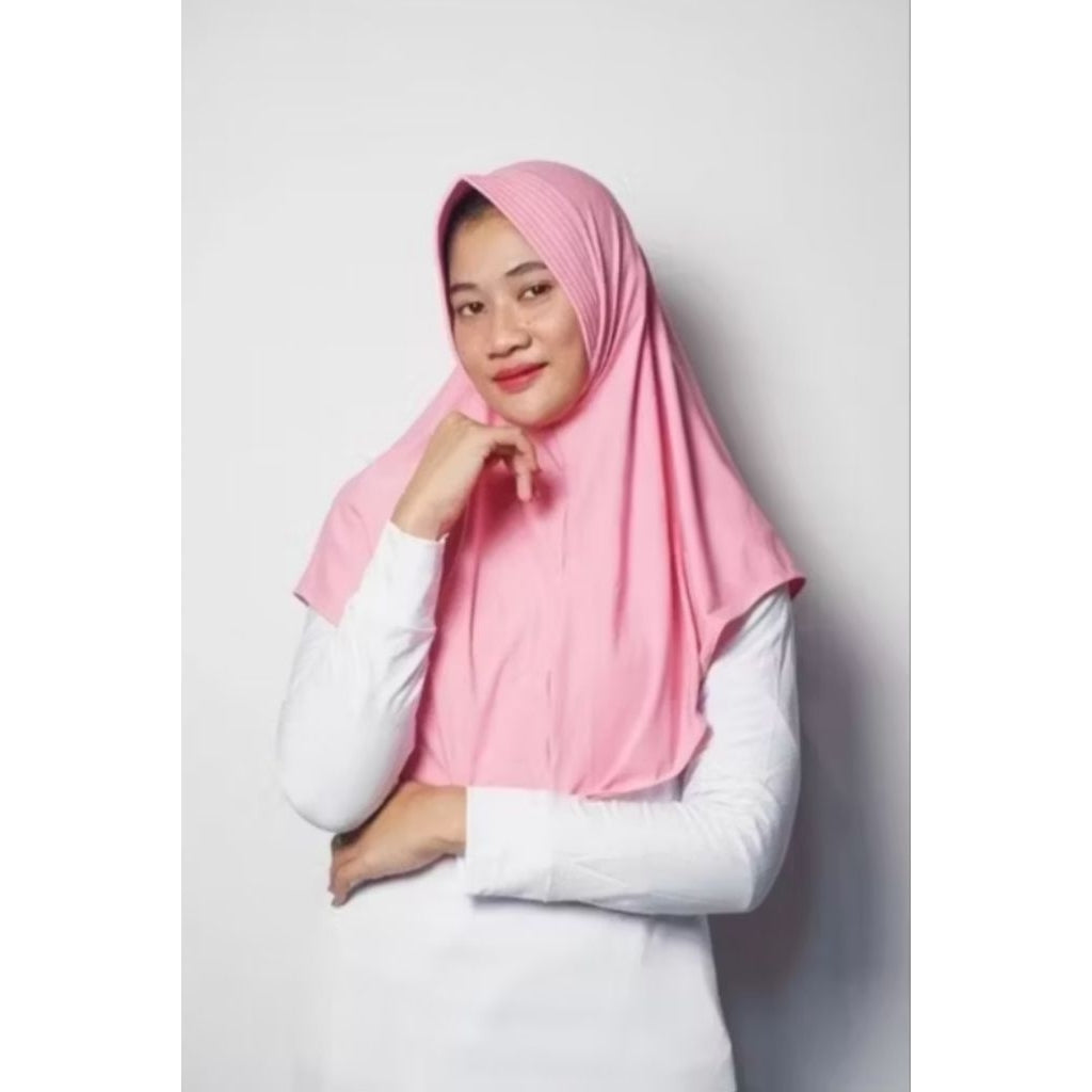 Pekanbaru jilbab bergo Raisa hijab instant jersey / hijab sport pet Antern