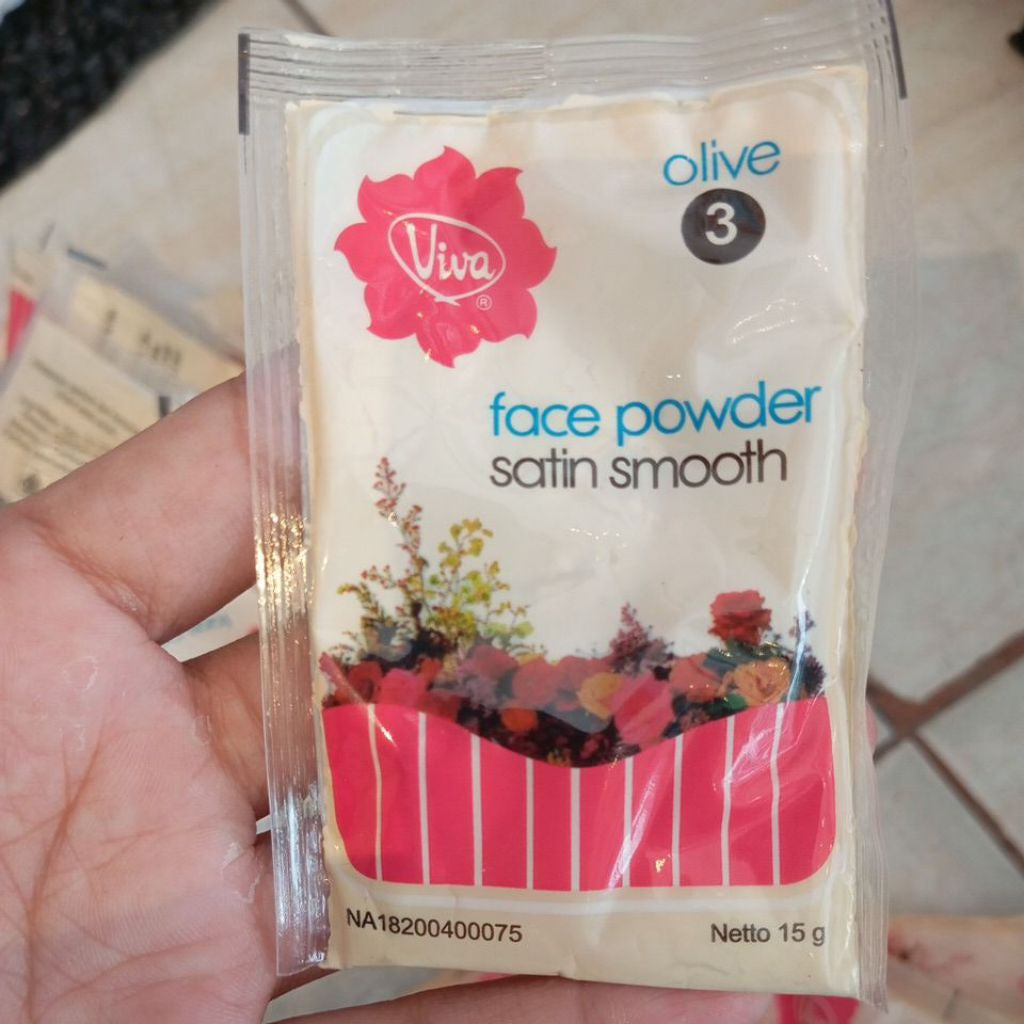Pekanbaru Viva Bedak Tabur Zak Face Powder Satin Smooth Refill Sachet15Gr