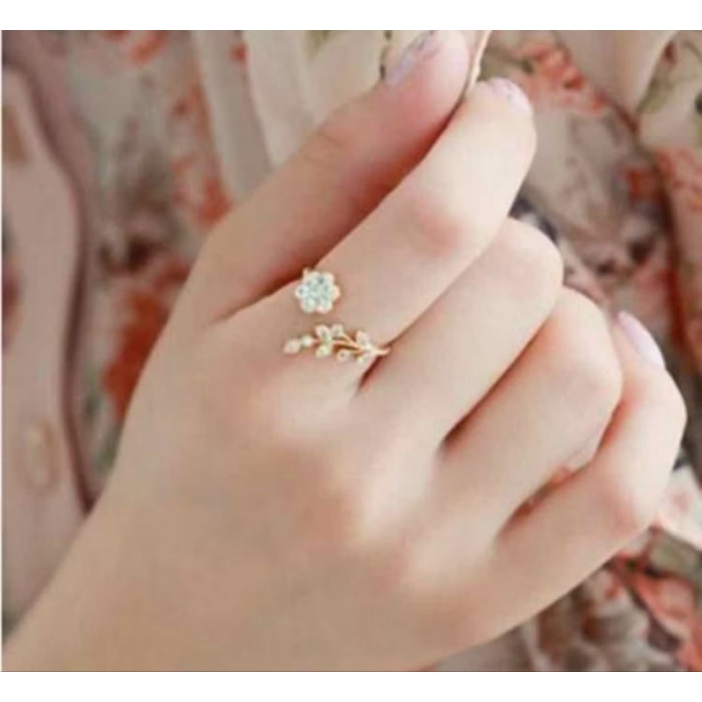 Pekanbaru Cincin Wanita Diamond Fashion Korea Cincin Bentuk Hati Simple Ring