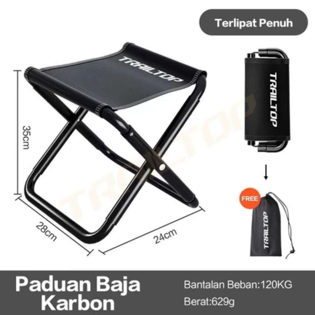 Kursi Lipat Mini Dan Portable Kursi Lipat Outdoor Kursi Lipat Kecil Bangku Lipat Beban 120kg