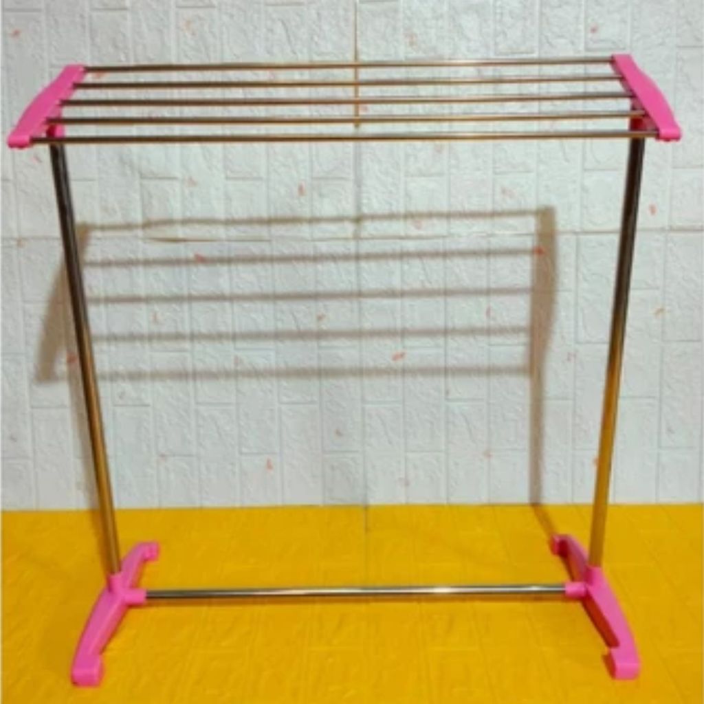 Jemuran Handuk Stainless SUNNY Rak Handuk Gantungan Pakaian Keset Warna Hitam Biru