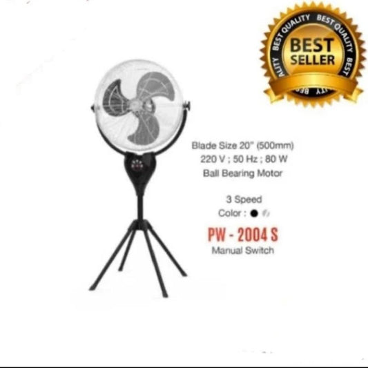 Pekanbaru Kipas Angin Maspion Pw-2004S 20 Inch / Power Stand Fan Tripod Pw 2004 S