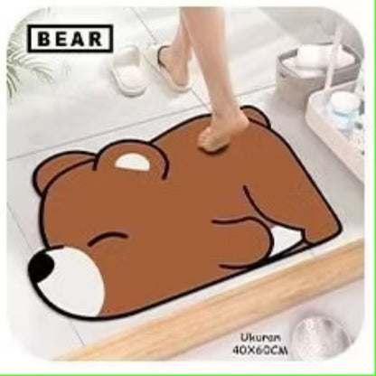 Pekanbaru Keset Lantai Cartoon Anti Slip Daya Serap Tinggi Ukuran 40 X 60 Cm Keset
