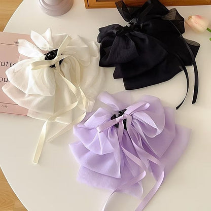 Pekanbaru Jepit Pita Besar Model Bowknot Polos High End Japanses & Korean Style Klip