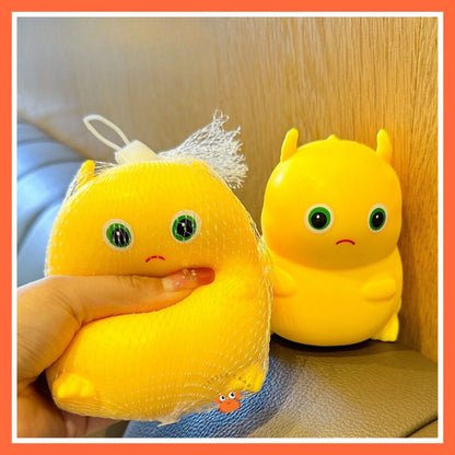 [littlecrab] Mainan Squishy Nailong Pencet Dino Kuning Stress Relief Squish Mainan Remas Gemoy