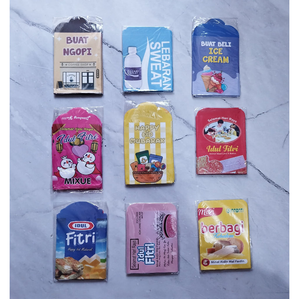 HR AMPLOP LEBARAN MEDIUM ISI 10 PCS HARI RAYA IDUL FITRI  Isi 10 Ukuran MEDIUM Grosir Reseller