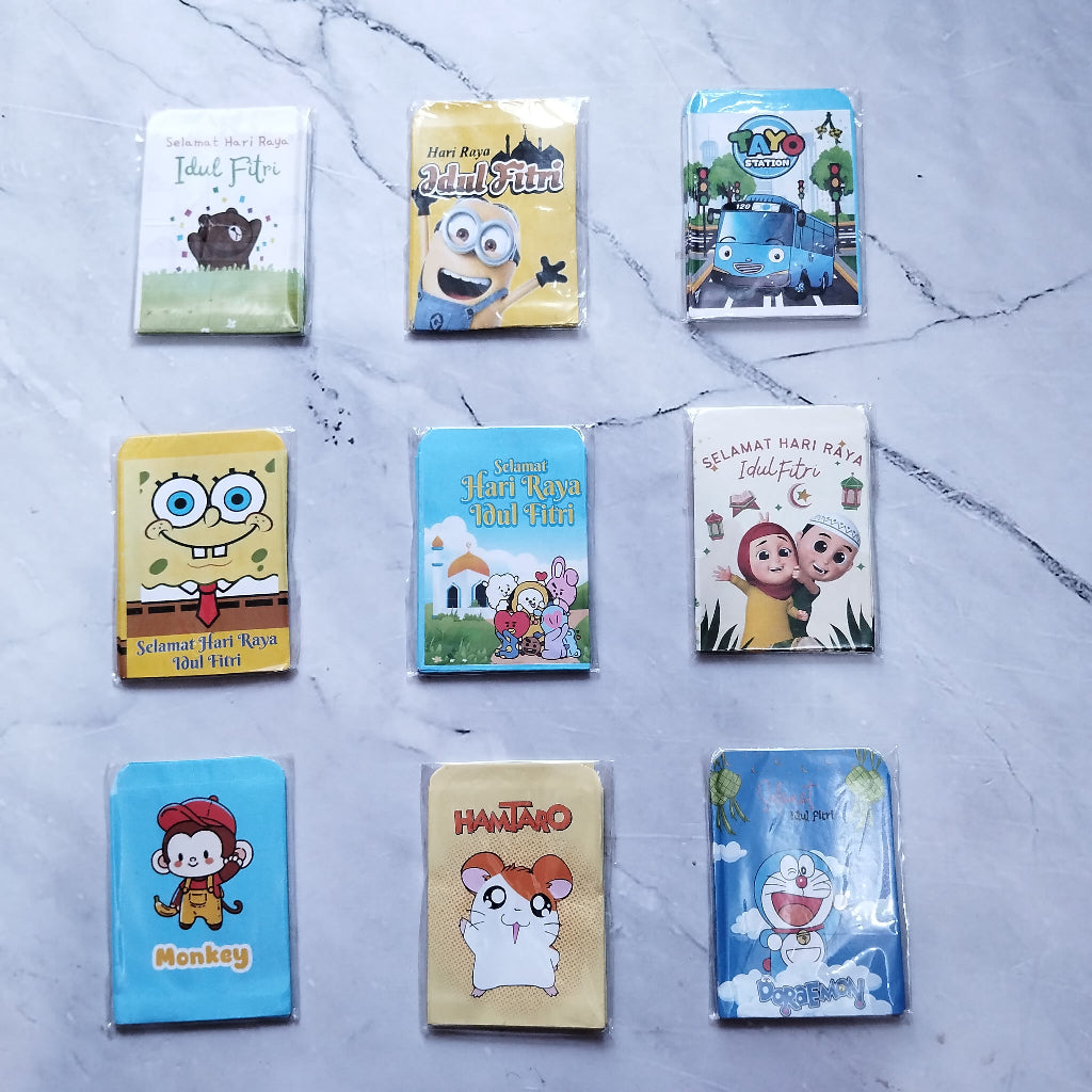HR AMPLOP LEBARAN MINI 10 PCS HARI RAYA LEBARAN MOTIF CANTIK Ukuran Kecil 2026 Murah Grosir Reseller