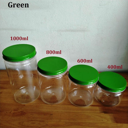Pekanbaru Toples Plastik Tutup Ulir Aluminium Edisi Lebaran/ Idul Fitri Berbagai Ukuran (Instant Only)