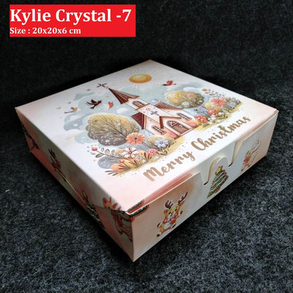 Pekanbaru Christmas Hampers Box / Kotak Hampers Natal Persegi Kylie Crystal-7 & 9.