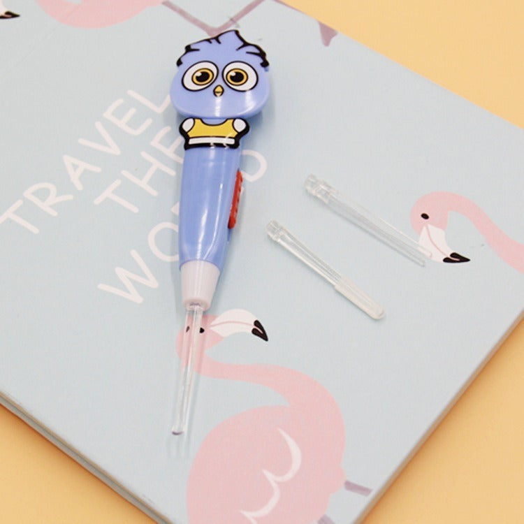 Earpick LED Karakter Cartoon Lucu Cute Animal Korek Kuping Karakter LED Pembersih telinga MURAH