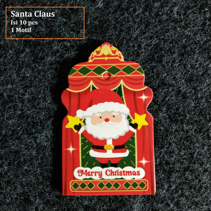 Pekanbaru Christmas Hang Tag / Tag Natal Berbagai Motif Per Pack