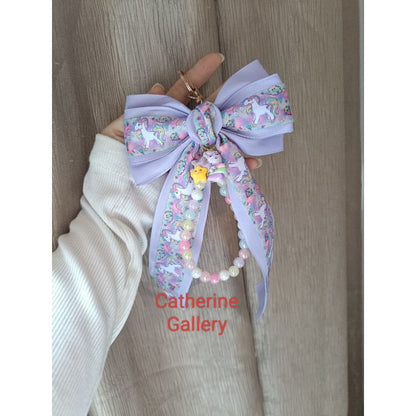Pekanbaru Hanya 3 Hari Diskon Khusus : Gantungan Tas wanita  Pita Mutiara Clarice Cantik/keychain