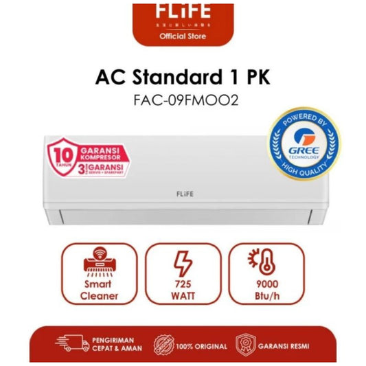 Pekanbaru Ac Flife 1 Pk Standard Turbo Mode Fac-09Fm002 - Led Display - Smart Cleaner